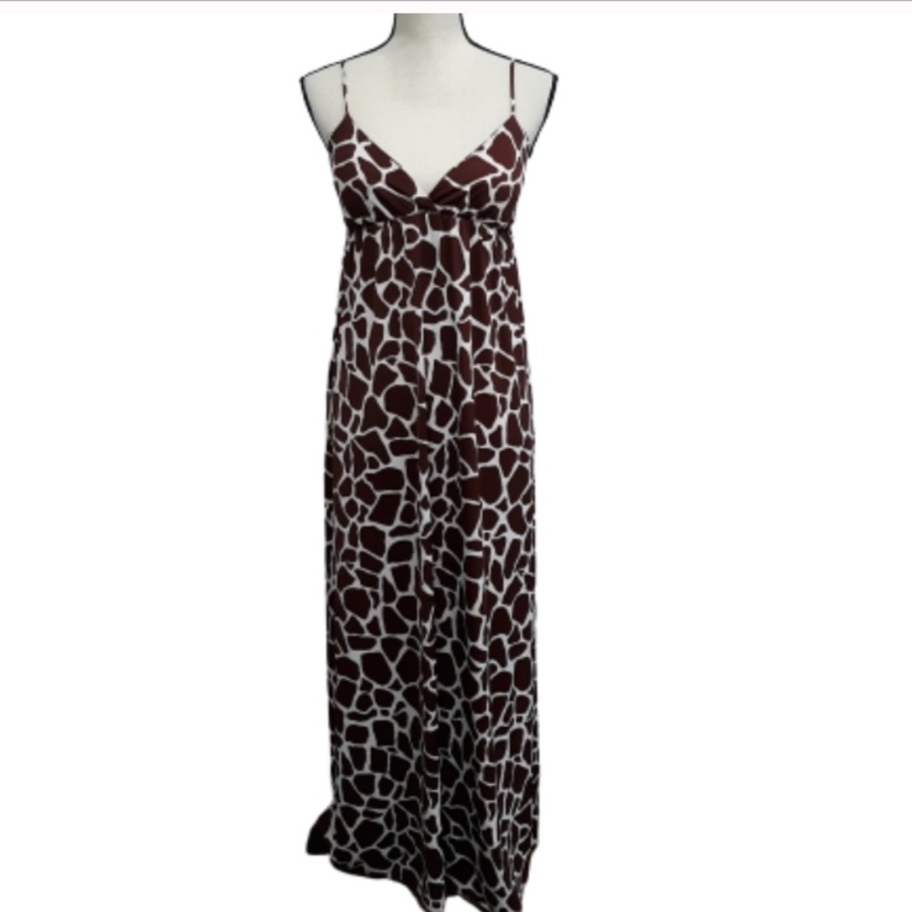 Star Vixen Giraffe Print Maxi Sun Dress